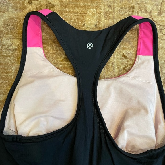 Lululemon Pink and Black Racerback Tank Top - Picture 5 of 7
